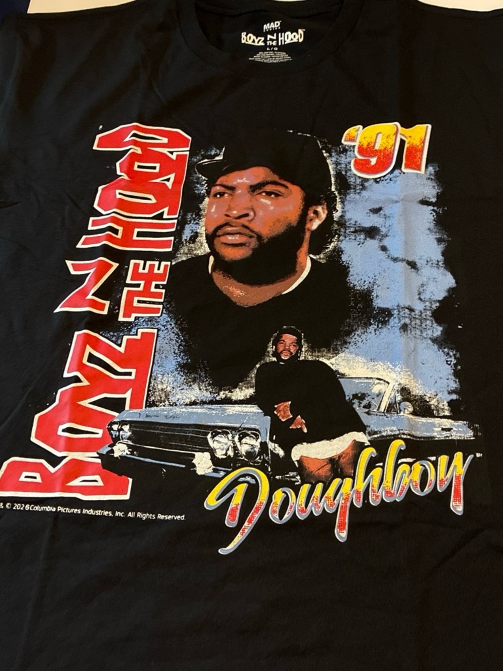 MAD Engine Black Tee with Red and Yellow '91 Doughboy Graphic